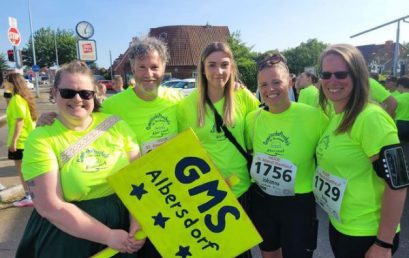 Unsere Schule mit Rekordbeteiligung beim Heider Abend-Stadtlauf